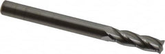 SGS - 3/16", 4 Flute, Single End, Solid Carbide, 0.015" Corner Radius End Mill - 2" OAL, 30° Helix, Right Hand Flute, 5/8" LOC, Right Hand Cut - Americas Industrial Supply