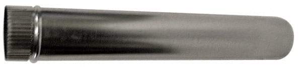 Made in USA - 10" ID, Galvanized Round Pipe - 24" Long, Standard Gage - Americas Industrial Supply