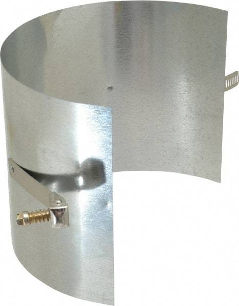 Made in USA - 4" ID Galvanized Duct Drawband - 4" Long, Standard Gage, 25 Piece - Americas Industrial Supply