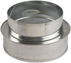 Made in USA - 6" ID Galvanized Duct Shortway Reducer without Crimp - Standard Gage, 20 Piece - Americas Industrial Supply