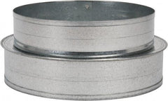 Made in USA - 7" ID Galvanized Duct Shortway Reducer without Crimp - Standard Gage, 12 Piece - Americas Industrial Supply