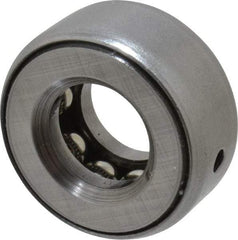 INA Bearing - 9/16" Inside x 1-7/32" Outside Diam, 9/16" Thick, Steel Ball Thrust Bearing - 5,600 Lbs. Static Capacity, 3,850 Max Pressure x Velocity - Americas Industrial Supply