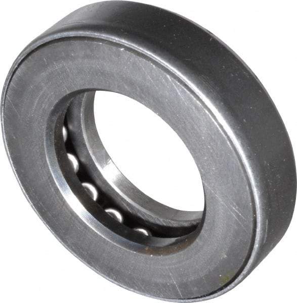 INA Bearing - 1-3/8" Inside x 2-15/32" Outside Diam, 5/8" Thick, Steel Ball Thrust Bearing - 16,600 Lbs. Static Capacity, 7,300 Max Pressure x Velocity - Americas Industrial Supply