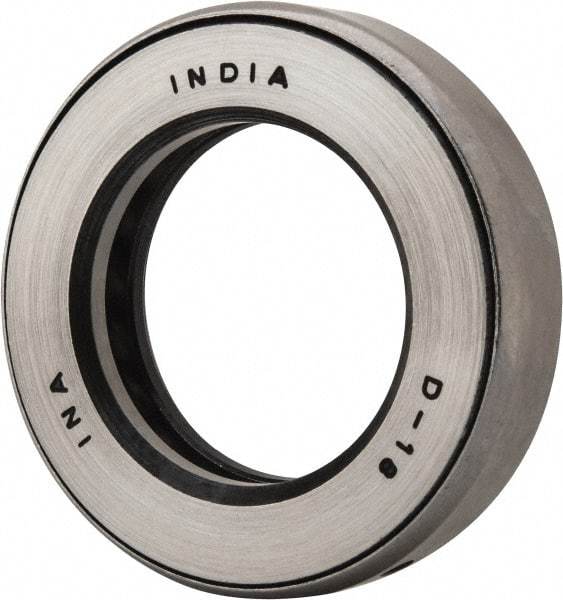 INA Bearing - 1-9/16" Inside x 2-19/32" Outside Diam, 5/8" Thick, Steel Ball Thrust Bearing - 18,300 Lbs. Static Capacity, 7,700 Max Pressure x Velocity - Americas Industrial Supply