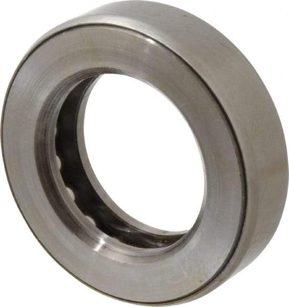 INA Bearing - 2" Inside x 3-11/32" Outside Diam, 7/8" Thick, Steel Ball Thrust Bearing - 32,500 Lbs. Static Capacity, 13,400 Max Pressure x Velocity - Americas Industrial Supply