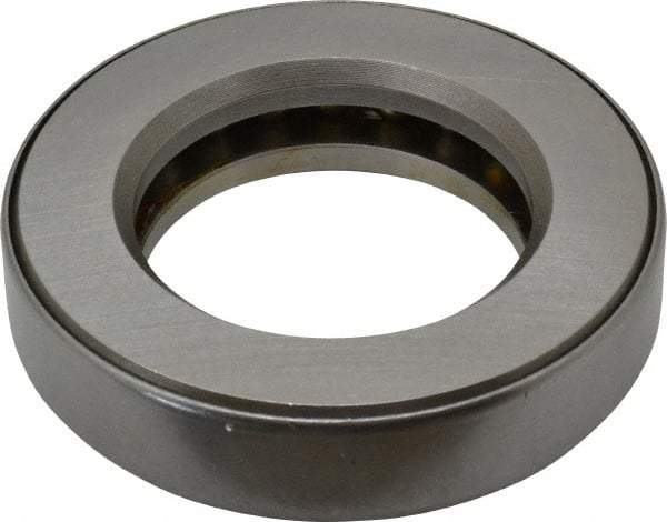 INA Bearing - 2-1/8" Inside x 3-19/32" Outside Diam, 13/16" Thick, Steel Ball Thrust Bearing - 30,000 Lbs. Static Capacity, 11,100 Max Pressure x Velocity - Americas Industrial Supply