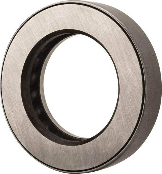 INA Bearing - 2-3/4" Inside x 4-15/32" Outside Diam, 1" Thick, Steel Ball Thrust Bearing - 51,000 Lbs. Static Capacity, 18,200 Max Pressure x Velocity - Americas Industrial Supply