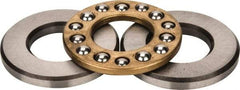 INA Bearing - 3/4" Inside x 1-15/32" Outside Diam, 9/16" Thick, Steel Ball Thrust Bearing - 530 Lbs. Static Capacity, 880 Max Pressure x Velocity - Americas Industrial Supply