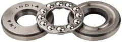 INA Bearing - 1/2" Inside x 1-7/32" Outside Diam, 9/16" Thick, Steel Ball Thrust Bearing - 3,750 Lbs. Static Capacity, 2,330 Max Pressure x Velocity - Americas Industrial Supply