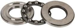 INA Bearing - 1" Inside x 1.969" Outside Diam, 5/8" Thick, Steel Ball Thrust Bearing - 6,700 Lbs. Static Capacity, 3,650 Max Pressure x Velocity - Americas Industrial Supply