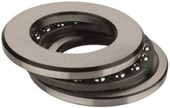 INA Bearing - 1-1/2" Inside x 2-19/32" Outside Diam, 5/8" Thick, Steel Ball Thrust Bearing - 10,000 Lbs. Static Capacity, 4,350 Max Pressure x Velocity - Americas Industrial Supply