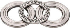 INA Bearing - 1-3/4" Inside x 3-3/32" Outside Diam, 13/16" Thick, Steel Ball Thrust Bearing - 14,000 Lbs. Static Capacity, 6,100 Max Pressure x Velocity - Americas Industrial Supply