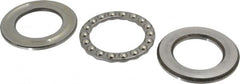 INA Bearing - 2" Inside x 3-11/32" Outside Diam, 13/16" Thick, Steel Ball Thrust Bearing - 22,600 Lbs. Static Capacity, 9,200 Max Pressure x Velocity - Americas Industrial Supply