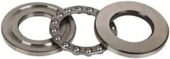 INA Bearing - 2-3/16" Inside x 3-19/32" Outside Diam, 13/16" Thick, Steel Ball Thrust Bearing - 22,600 Lbs. Static Capacity, 9,000 Max Pressure x Velocity - Americas Industrial Supply