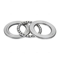 INA Bearing - 2-1/2" Inside x 3.969" Outside Diam, 13/16" Thick, Steel Ball Thrust Bearing - 27,500 Lbs. Static Capacity, 10,300 Max Pressure x Velocity - Americas Industrial Supply