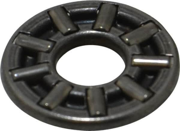 INA Bearing - 1/4" Inside x 11/16" Outside Diam, 0.078" Thick, Steel Needle Cage Thrust Bearing - Americas Industrial Supply