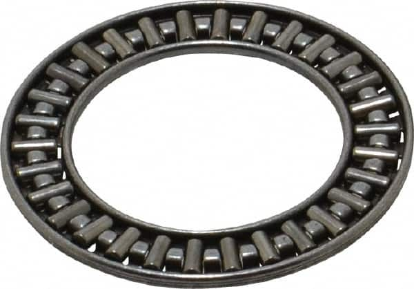 INA Bearing - 1" Inside x 1-9/16" Outside Diam, 0.078" Thick, Steel Needle Cage Thrust Bearing - Americas Industrial Supply