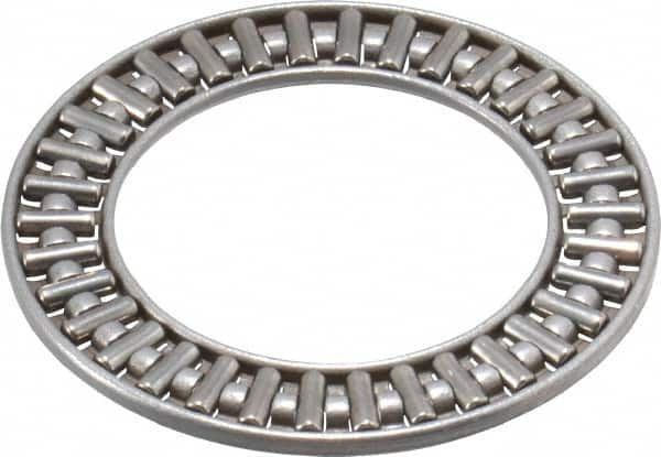 INA Bearing - 1-1/8" Inside x 1-3/4" Outside Diam, 0.078" Thick, Steel Needle Cage Thrust Bearing - Americas Industrial Supply