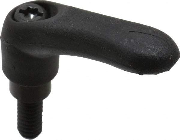 Gibraltar - 1/4-20, 0.39" Hub Diam, Thermoplastic Elastomer Adjustable Clamping Handle - 0.59" Stud Length - Americas Industrial Supply