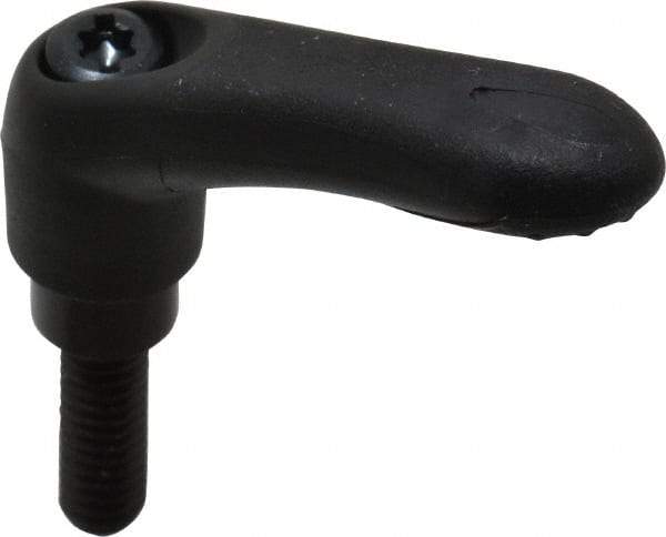 Gibraltar - 1/4-20, 0.39" Hub Diam, Thermoplastic Elastomer Adjustable Clamping Handle - 0.78" Stud Length - Americas Industrial Supply
