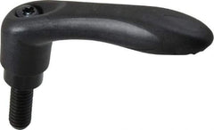 Gibraltar - 5/16-18, 0.53" Hub Diam, Thermoplastic Elastomer Adjustable Clamping Handle - 0.78" Stud Length - Americas Industrial Supply