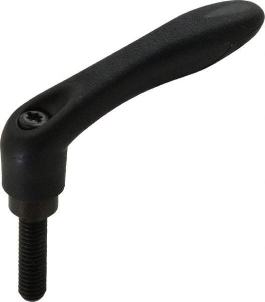 Gibraltar - 5/16-18, 0.53" Hub Diam, Thermoplastic Elastomer Adjustable Clamping Handle - 1.18" Stud Length - Americas Industrial Supply
