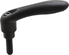 Gibraltar - 3/8-16, 0.63" Hub Diam, Thermoplastic Elastomer Adjustable Clamping Handle - 1.18" Stud Length - Americas Industrial Supply