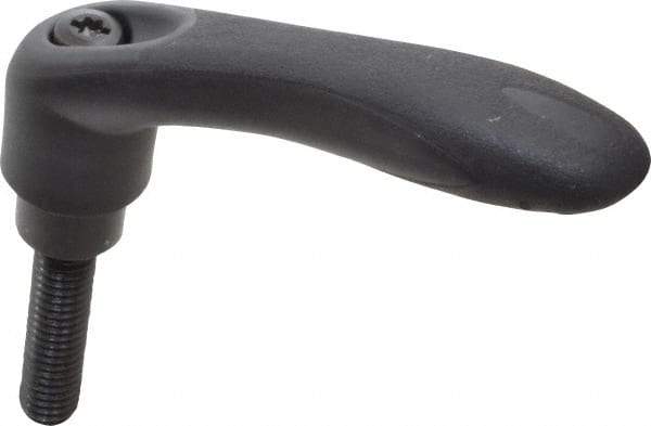 Gibraltar - 3/8-16, 0.63" Hub Diam, Thermoplastic Elastomer Adjustable Clamping Handle - 1.57" Stud Length - Americas Industrial Supply