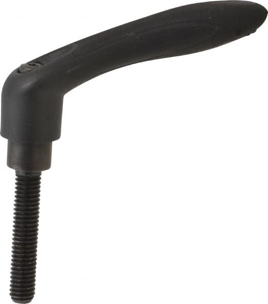 Gibraltar - 3/8-16, 0.63" Hub Diam, Thermoplastic Elastomer Adjustable Clamping Handle - 1.96" Stud Length - Americas Industrial Supply