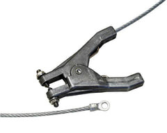 Hubbell Workplace - 19 AWG, 3 Ft., Hand Clamp, Terminal, Grounding Cable with Clamps - Noninsulated - Americas Industrial Supply