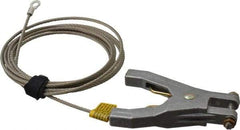 Hubbell Workplace - 19 AWG, 10 Ft., Hand Clamp, Terminal, Grounding Cable with Clamps - Noninsulated - Americas Industrial Supply