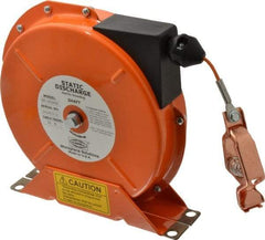 Hubbell Workplace - 1/8 Inch x 50 Ft. Stranded Cable Grounding Reel - Spring Driven Reel - Americas Industrial Supply