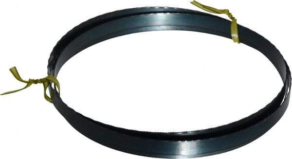 Starrett - 24 TPI, 5' 4-1/2" Long x 1/2" Wide x 0.025" Thick, Welded Band Saw Blade - Carbon Steel, Toothed Edge, Wavy Tooth Set, Flexible Back, Contour Cutting - Americas Industrial Supply