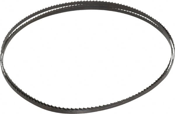 Starrett - 6 TPI, 6' 8" Long x 1/4" Wide x 0.025" Thick, Welded Band Saw Blade - Carbon Steel, Toothed Edge, Raker Tooth Set, Flexible Back, Contour Cutting - Americas Industrial Supply