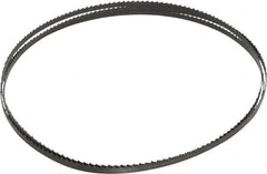 Starrett - 6 TPI, 6' 8" Long x 1/4" Wide x 0.025" Thick, Welded Band Saw Blade - Carbon Steel, Toothed Edge, Raker Tooth Set, Flexible Back, Contour Cutting - Americas Industrial Supply