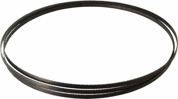 Starrett - 14 TPI, 6' 8" Long x 1/4" Wide x 0.025" Thick, Welded Band Saw Blade - Carbon Steel, Toothed Edge, Raker Tooth Set, Flexible Back, Contour Cutting - Americas Industrial Supply