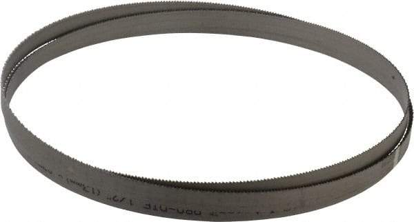Starrett - 14 TPI, 7' 5" Long x 1/2" Wide x 0.035" Thick, Welded Band Saw Blade - Bi-Metal, Toothed Edge, Raker Tooth Set, Contour Cutting - Americas Industrial Supply