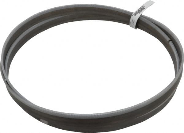 Starrett - 6 to 10 TPI, 11' Long x 1" Wide x 0.035" Thick, Welded Band Saw Blade - Bi-Metal, Toothed Edge, Raker Tooth Set, Contour Cutting - Americas Industrial Supply