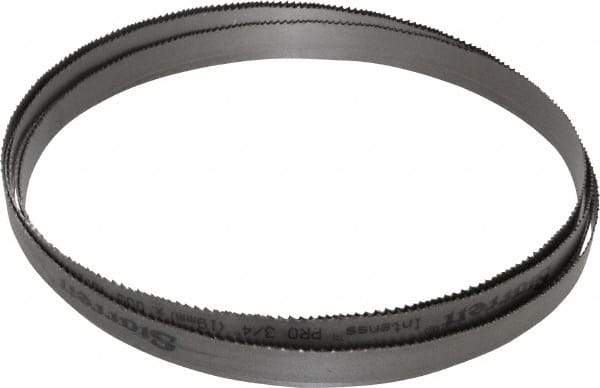 Starrett - 6 to 10 TPI, 14' 8" Long x 3/4" Wide x 0.035" Thick, Welded Band Saw Blade - Bi-Metal, Toothed Edge, Raker Tooth Set, Contour Cutting - Americas Industrial Supply