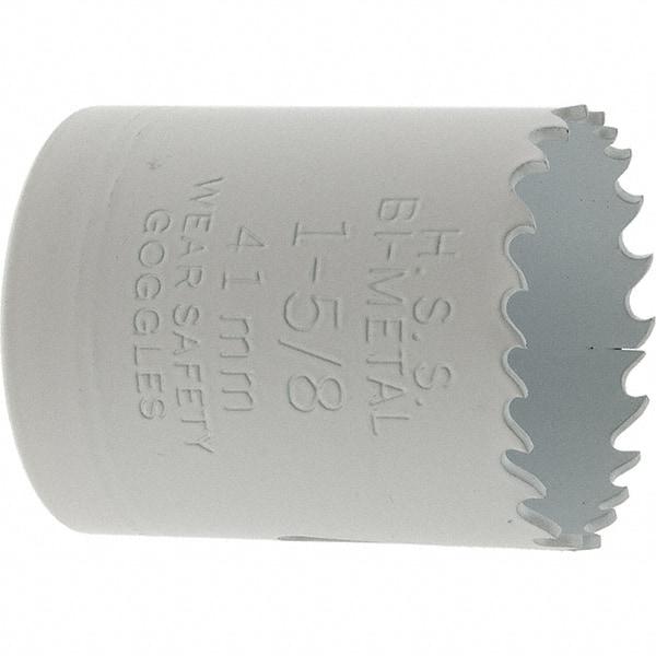 Value Collection - 1-5/8" Diam, 1-1/2" Cutting Depth, Hole Saw - Bi-Metal Saw, Toothed Edge - Americas Industrial Supply