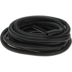 Value Collection - 25' Long, Flexible Wire Loom Conduit - Plastic, 5/8" ID - Americas Industrial Supply