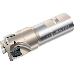 Walter - 40mm Cut Diam, 13mm Max Depth of Cut, 32mm Shank Diam, 110mm OAL, Indexable Square Shoulder End Mill - Multiple Insert Styles, Weldon Shank, 90° Lead Angle, Through Coolant, Series Xtra-tec - Americas Industrial Supply