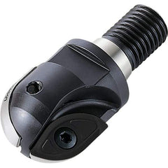 Walter - 19.05mm Cut Diam, 15mm Max Depth of Cut, 18.5mm Shank Diam, 51mm OAL, Indexable Ball Nose End Mill - 33,200 Max RPM - Americas Industrial Supply