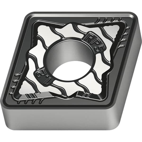 Walter - CNMG434 RP5 Grade WPP10S Carbide Turning Insert - TiCN/Al2O3/TiN Finish, 80° Diamond, 1/2" Inscr Circle, 3/16" Thick, 1/16" Corner Radius - Americas Industrial Supply