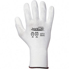 Cordova - Size M, ANSI Cut Lvl A2, Puncture Lvl 2, Abrasion Lvl 4, Cut & Puncture Resistant Gloves - Palm Coated, Salt & Pepper - Americas Industrial Supply