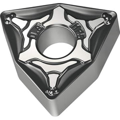 Walter - WNMG431 MP5 Grade WPP10S Carbide Turning Insert - TiCN/Al2O3/TiN Finish, 80° Trigon, 1/2" Inscr Circle, 3/16" Thick, 1/64" Corner Radius - Americas Industrial Supply