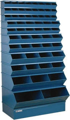 Stackbin - 11 Bin, Shelving Unit with Openings & Base - 37" Wide x 76" High - Americas Industrial Supply