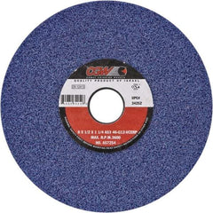 Camel Grinding Wheels - 7" Diam x 1-1/4" Hole x 1/2" Thick, H Hardness, 46 Grit Surface Grinding Wheel - Ceramic, Type 1, Medium Grade, Vitrified Bond, No Recess - Americas Industrial Supply