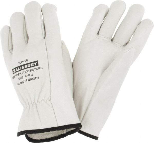 Salisbury by Honeywell - Class 0, Size L (8), 10" Long, Cowhide Leather Protector - Tan - Americas Industrial Supply