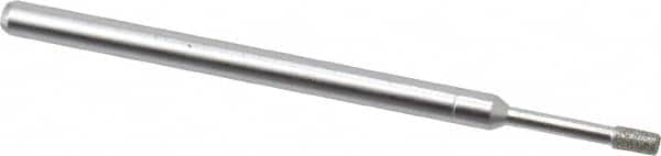 Made in USA - 0.157" Head Thickness Diamond (Abrasive) Grinding Pin - 1/8" Shank Diam Fine Grade, 120 Grit - Americas Industrial Supply